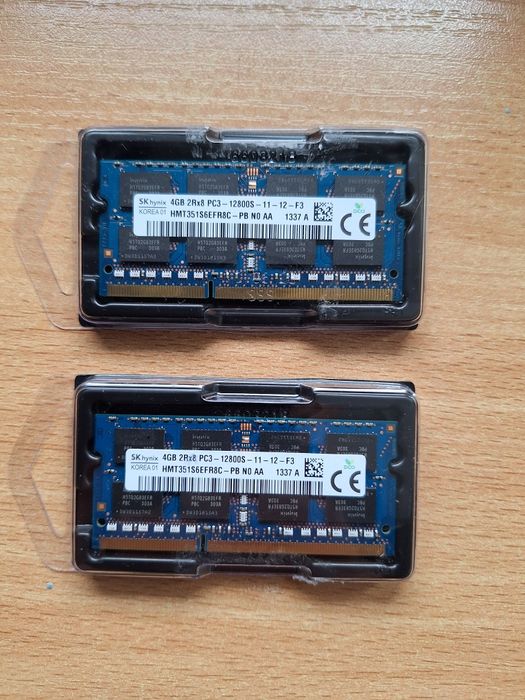 Pamięć RAM 8GB - 2 x 4GB DDR3 SODIMM 1600MHz PC3-12800S