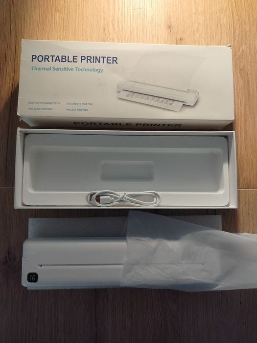 Przenośna drukarka termiczna beztuszowa A4