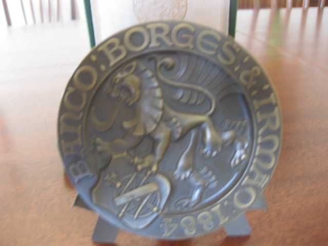 Medalha comemorativa do centenário do banco Borges & Irmão