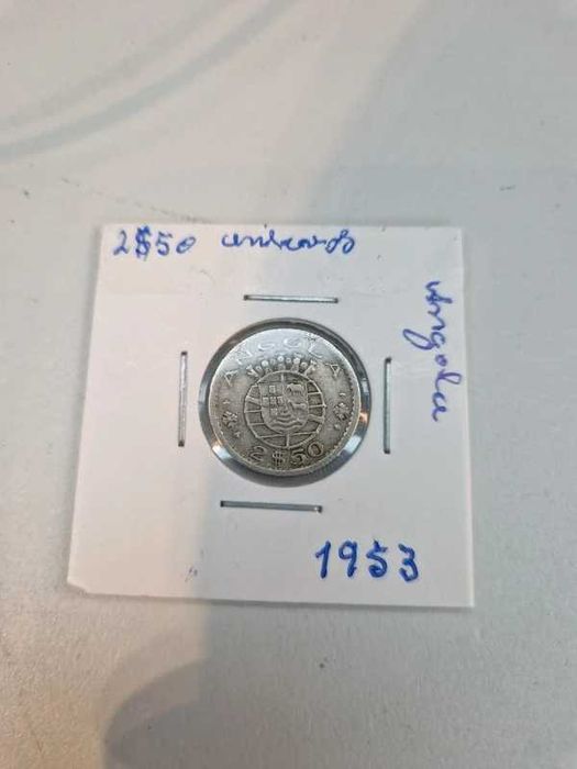 Moeda Angola 2$50 1953