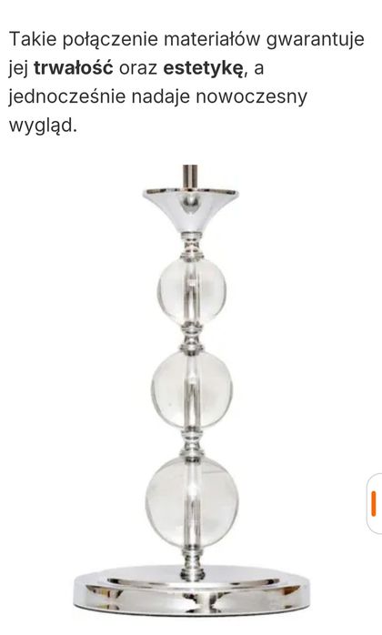 Piękna lampa stołowa