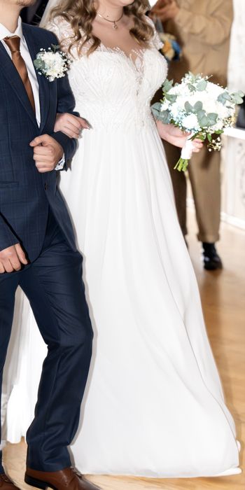 Весільна сукня ( XL-XXL) + шубка у подарунок