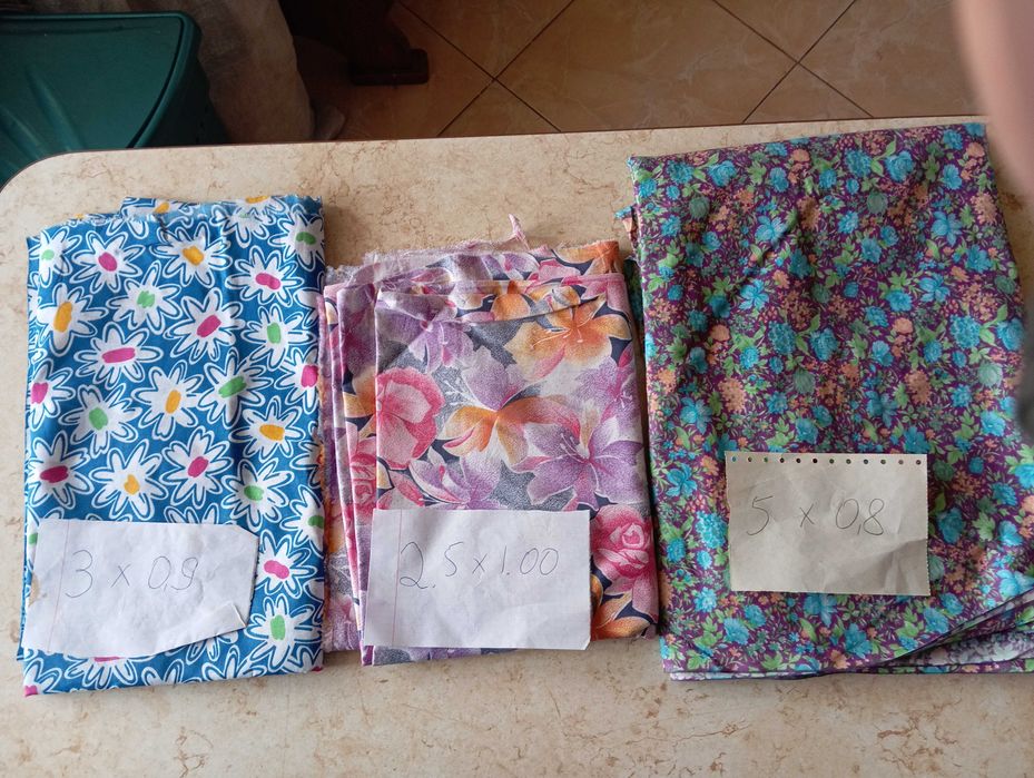 Продам отрезы ткани