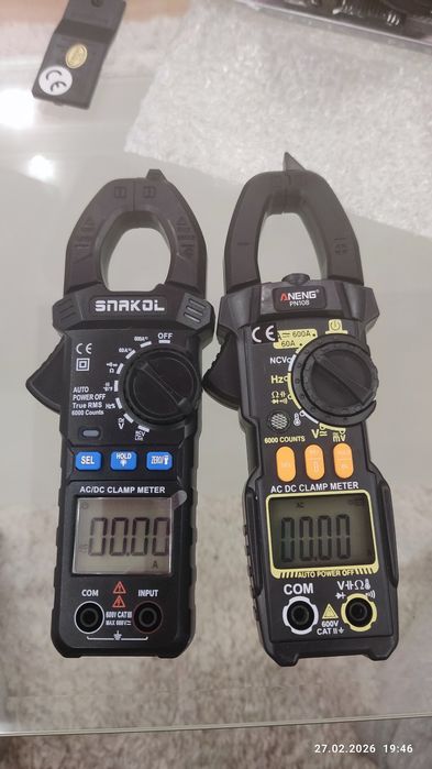 Цифрові струмові кліщі ANENG PN108 AC/DC 600A | True RMS |