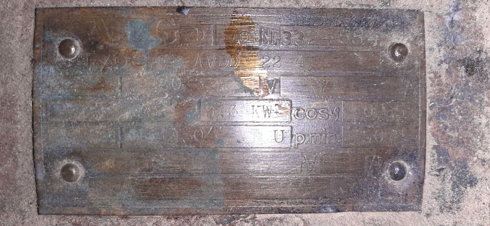 ZABYTKOWY Silnik elektryczny AEG AVDD 22/4