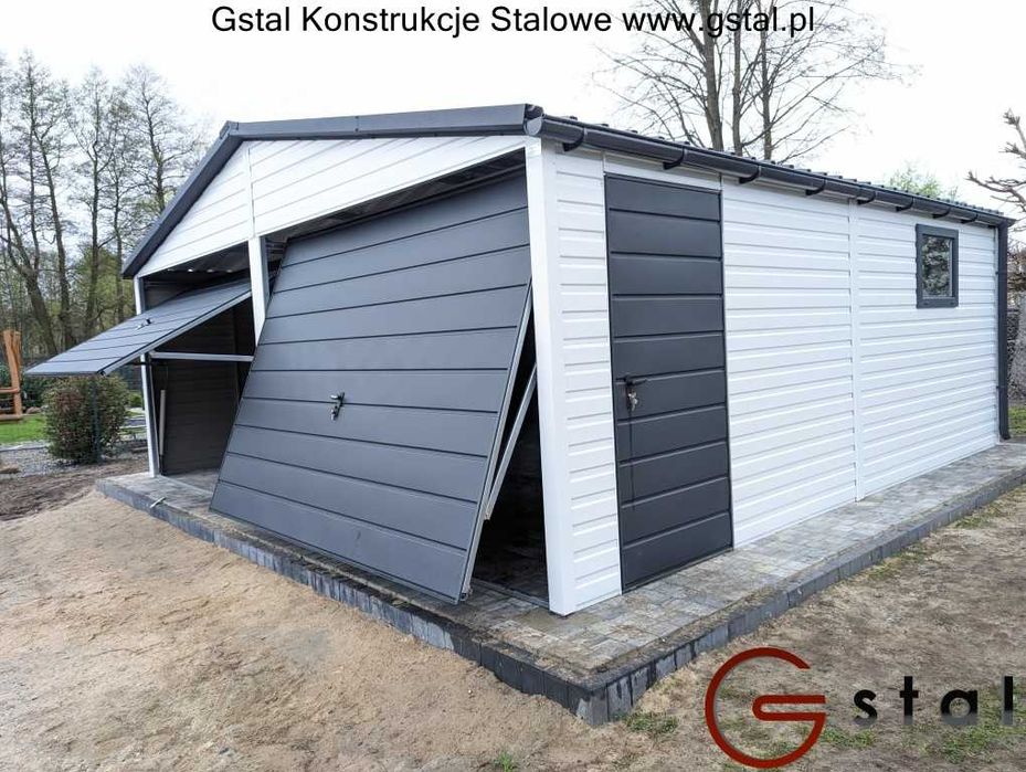 garaż blaszany 6x6 profile zamknięte ocynk blaszak gstal.pl