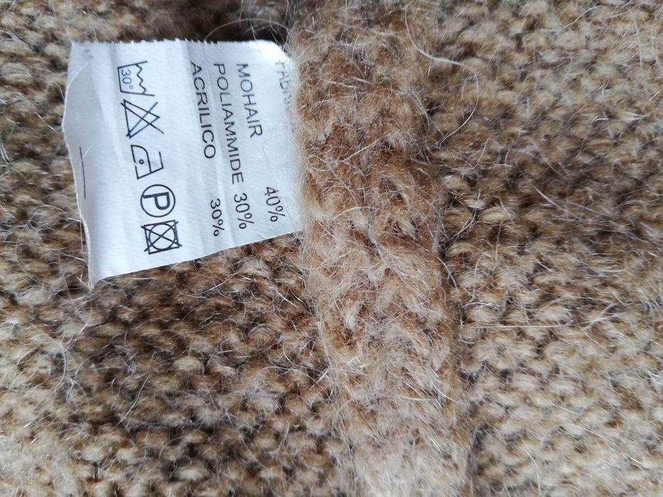 Sweter musztardowy - moher