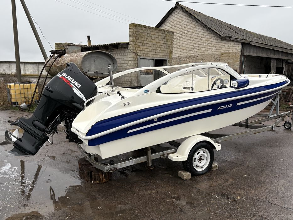 Продам катер Azura 520 з двигуном Suzuki 140