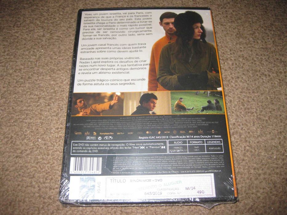 DVD "Sinónimos" de Nadav Lapid/Selado!