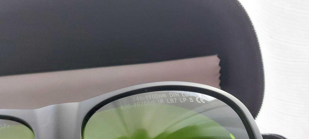 Okulary ochronne do lasera FIBER OD5+ OD7+