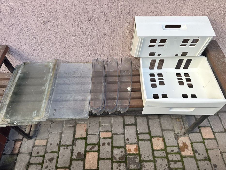 Snaige RF360 полички скло лотки шухляди до холодильника запчастини