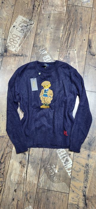 Sweter alpaka premium milutki granatowy premium miś tous