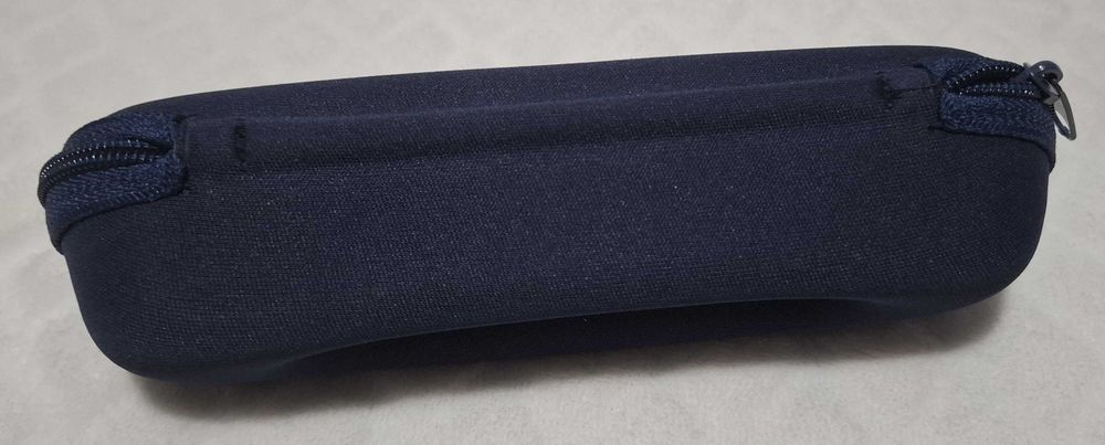 Etui, futerał na okulary, granatowe, Vision express, 4,5x5x17,5cm