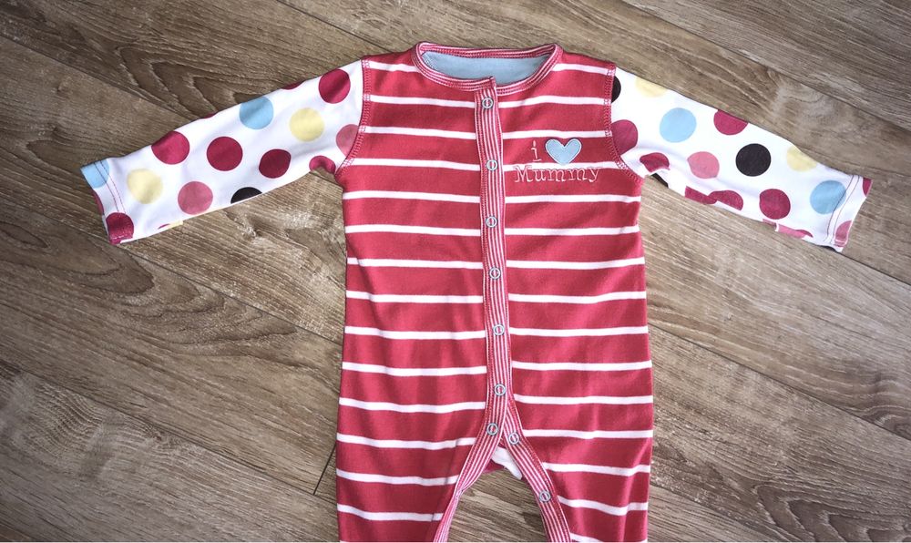 Dziewczęcy pajac 3-6 msc. Mothercare Niemowlęcy rampers
