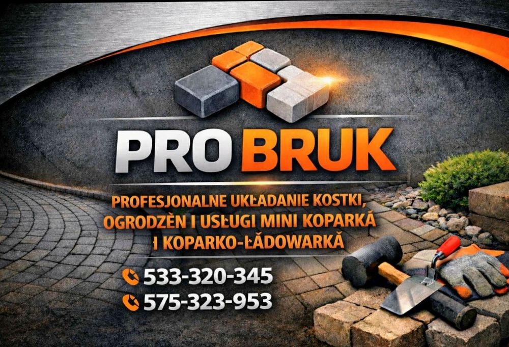 Usługi Brukarskie Roboty Ziemne Ogrodzenia