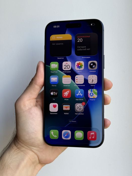 Новый iPhone 17 Pro Max 256 Gb Deep Blue Neverlock АКБ 100% Физическая сим, на Гарантии