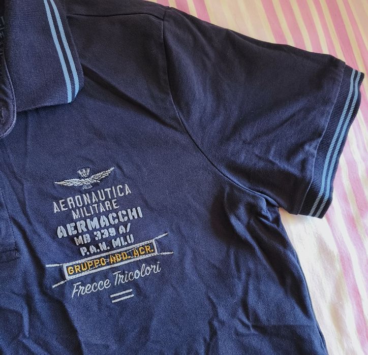 Поло, тенниска AERONAUTICA MILITARE,хлопок стрейч 48М.