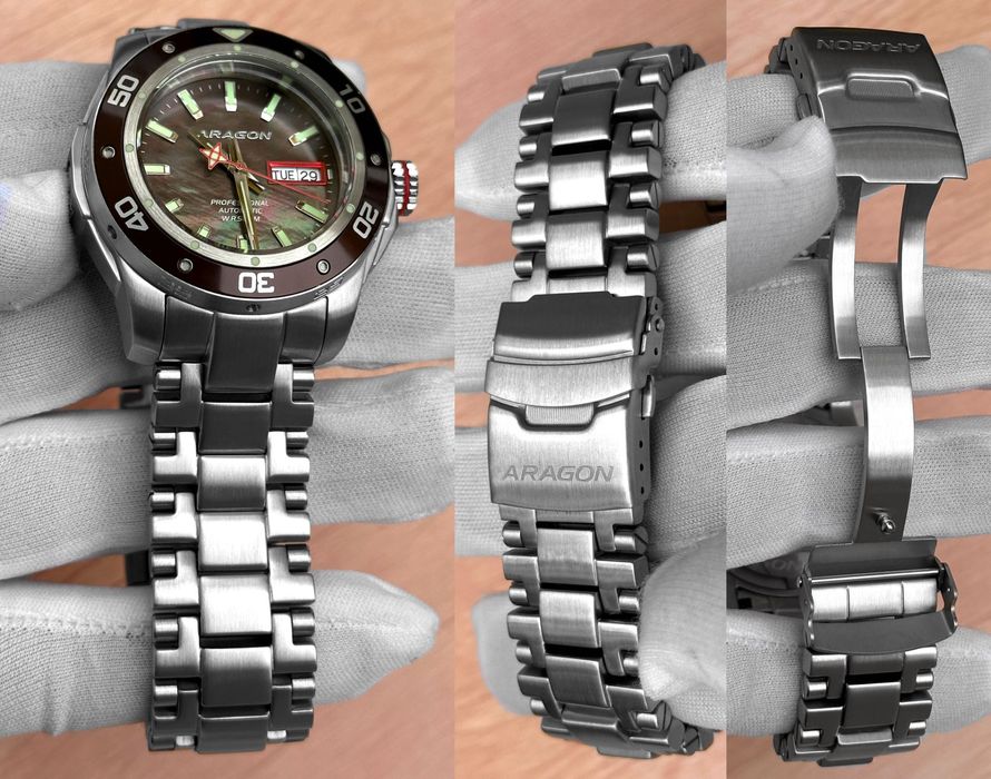 Часы ARAGON Superjet 346BRN NH36A 44mm. Automatic 500 MT.