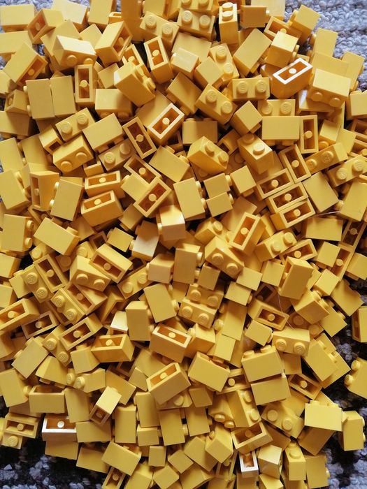 Lego 3004 żółty klocek 1x2