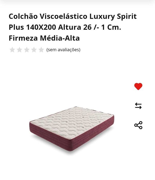 Cama Casal + Colchão 140x200 – Bom Estado – Conjunto Completo