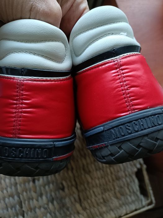 Buty skórzane Moschino