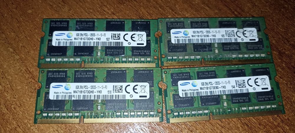 Пам'ять  8Гб ddr3l  1600мгц в одній планці, оригінал