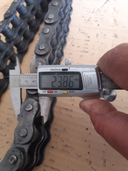 Łańcuch rolkowy dwurzędowy calowy galla