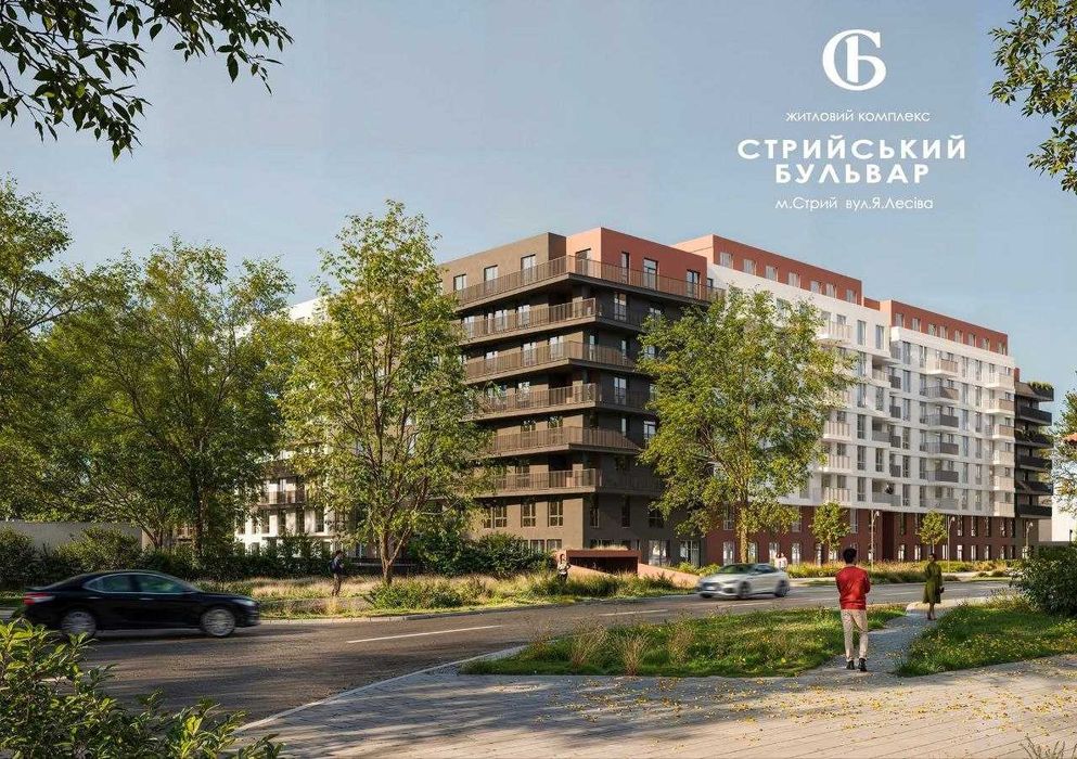 1-кімнатна квартира 36,17 м² у ЖК «Стрийський Бульвар», 2 поверх