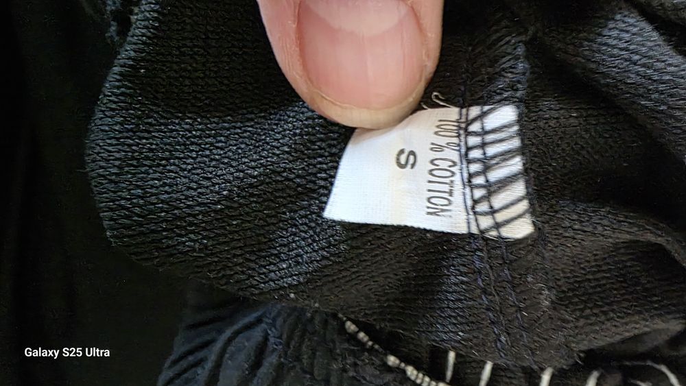 Krótkie spodenki dresowe czarne a'la Adidas | 100% Bawełna | Rozmiar S