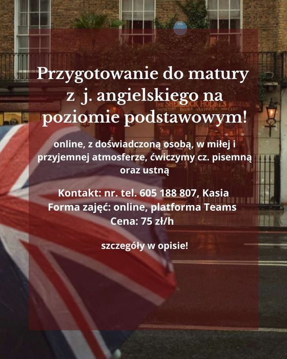 Przygotowanie do matury z j. angielskiego!