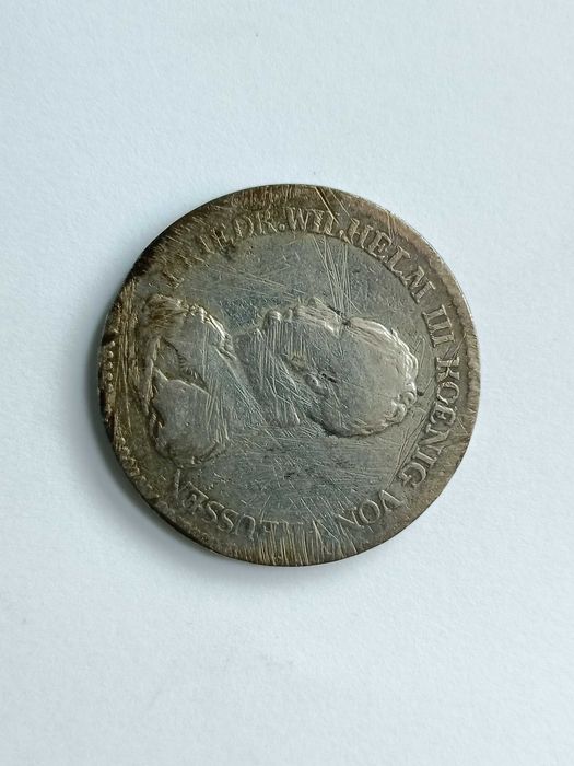 Talar 1818 A Niemcy Prusy Fryderyk Wilhelm lll oryginał Srebro