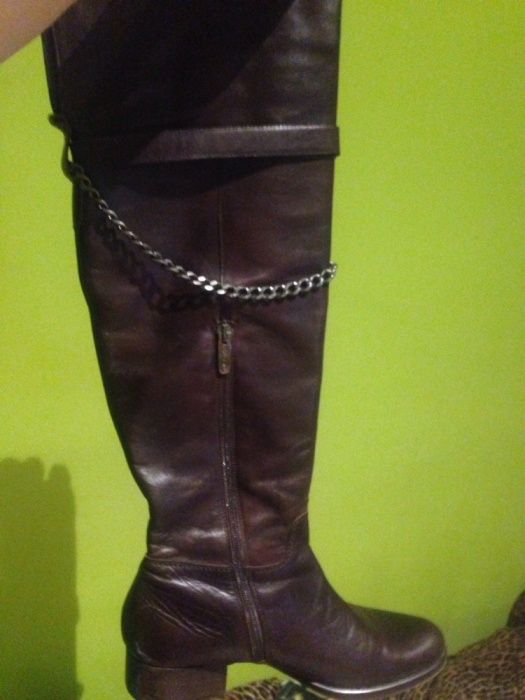 Кожаные демисезонные сапоги, Италия