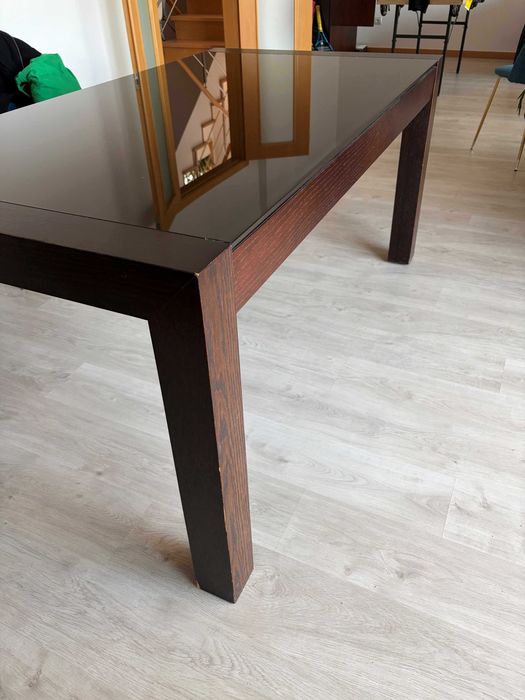 Mesa de jantar Wengué 170x90cm extensível 240cm