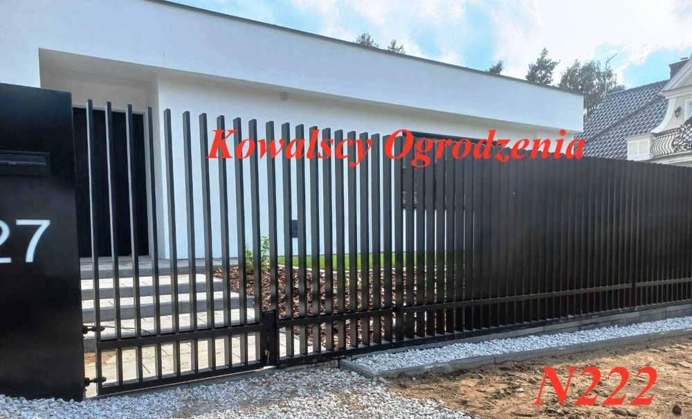 Ogrodzenia  Grzebieniowe Nowoczesne Bramy Przęsła Montaż