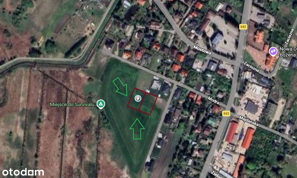 Działki budowlane 1054m² / 1048m² . Świetna okolica, Nowa zabudowa!