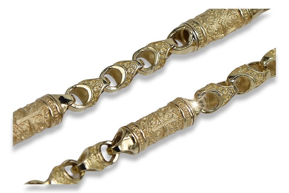 Złoty łańcuszek 14k 585 Królewski Gotycki cc057y 15mm 65cm Wrocław