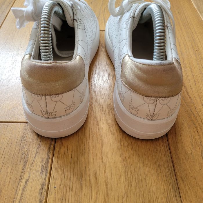 Białe Sneakersy Pinko tenisówki trampki