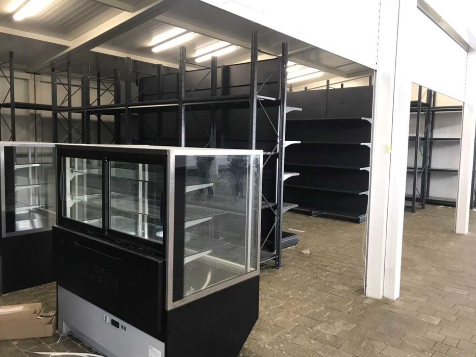 Стелажі металеві, каси та холодильники в магазин. Гранти на обладнання