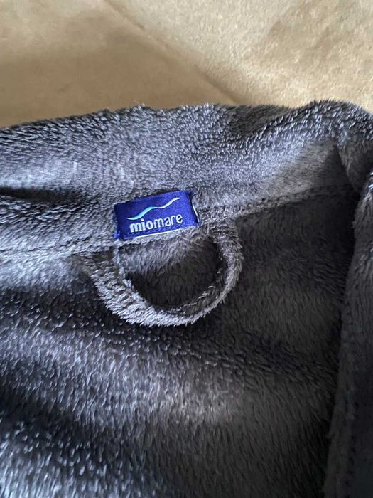 Халат серый флис  мужской, женский, унисекс Л-ХЛ