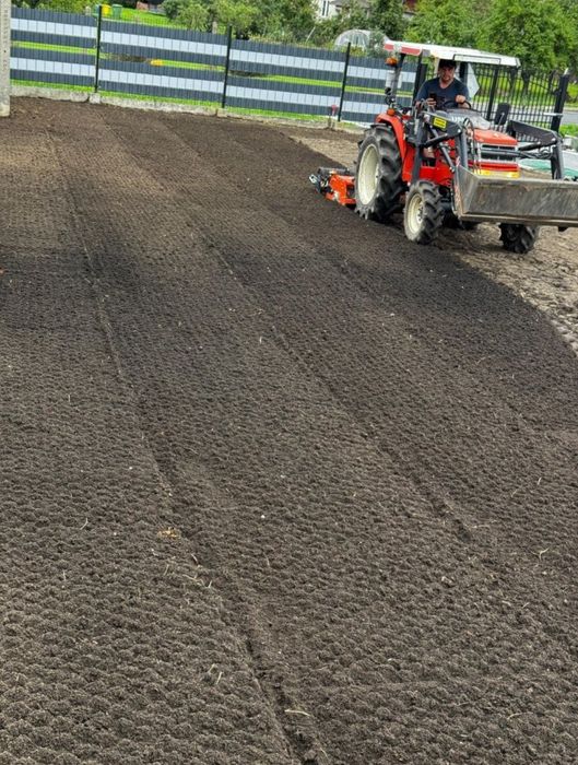 Prace ziemne szykowanie gruntów pod trawniki