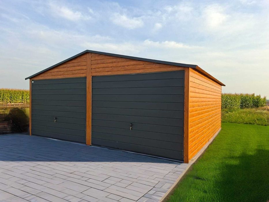Garaż blaszany 6x5 m PREMIUM garaże blaszane 6x5 7x5 8x5 9x5 6x6 7x6 8x6 9x6 PRODUCENT garaży PREMIUM !!!