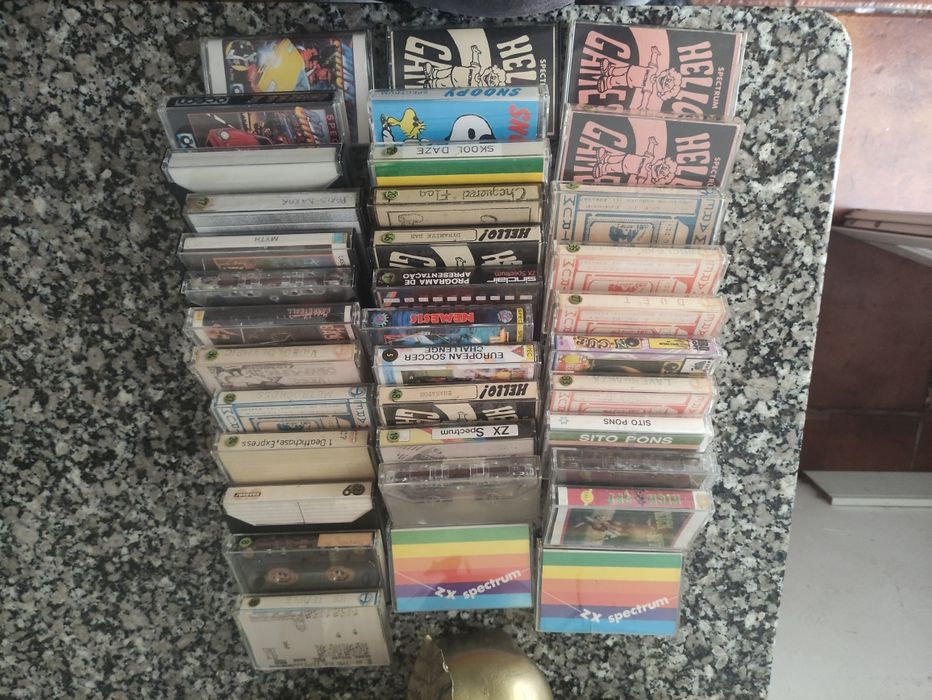Lote de 45 K7s para Spectrum 48k e 128k