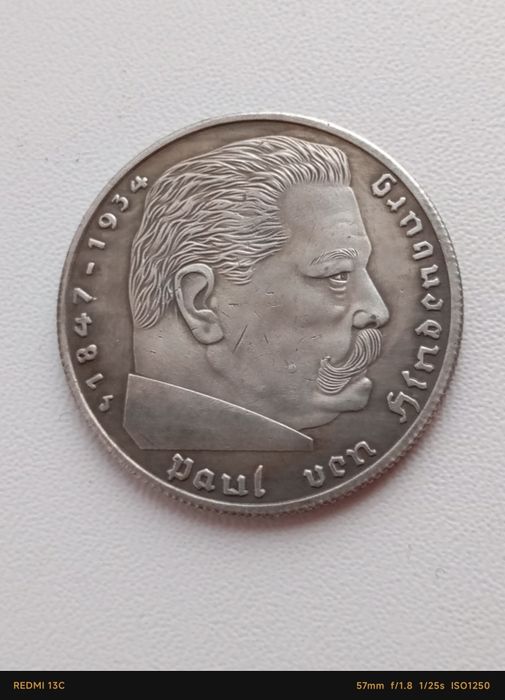 Германия унция серебро proof.