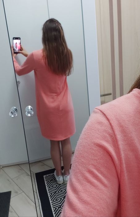 Сукня з карманами s/м, вільна, бочонок