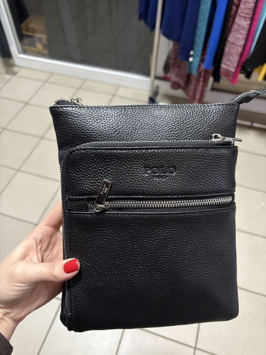 Шкіряні чоловічі сумки. Закриття магазину, розпродаж.