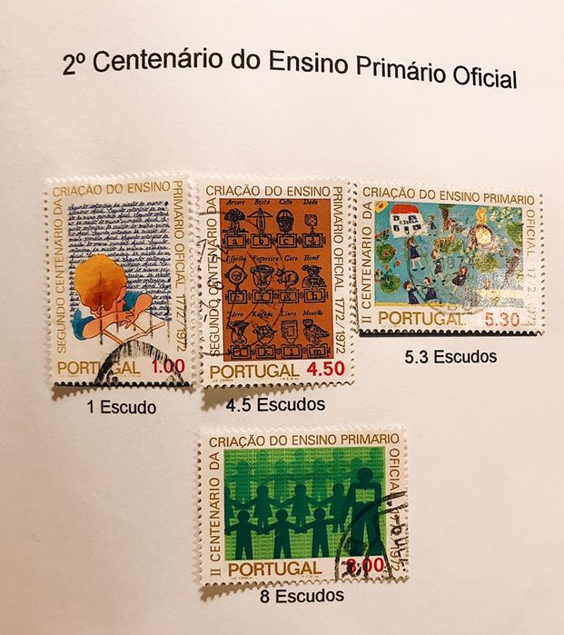 300 Selos de Portugal de 1970 a 1979