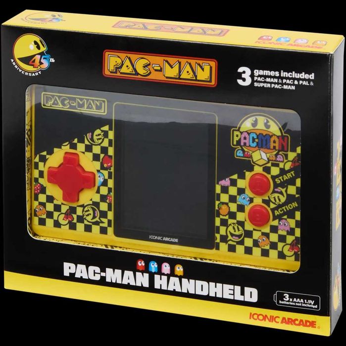 Consola Pac-Man Handheld 45º Aniversário da Iconic Arcade