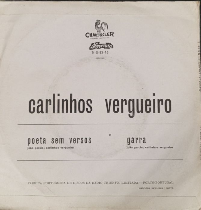 Carlinhos Vergueiro | Single Vinil 45 RPM