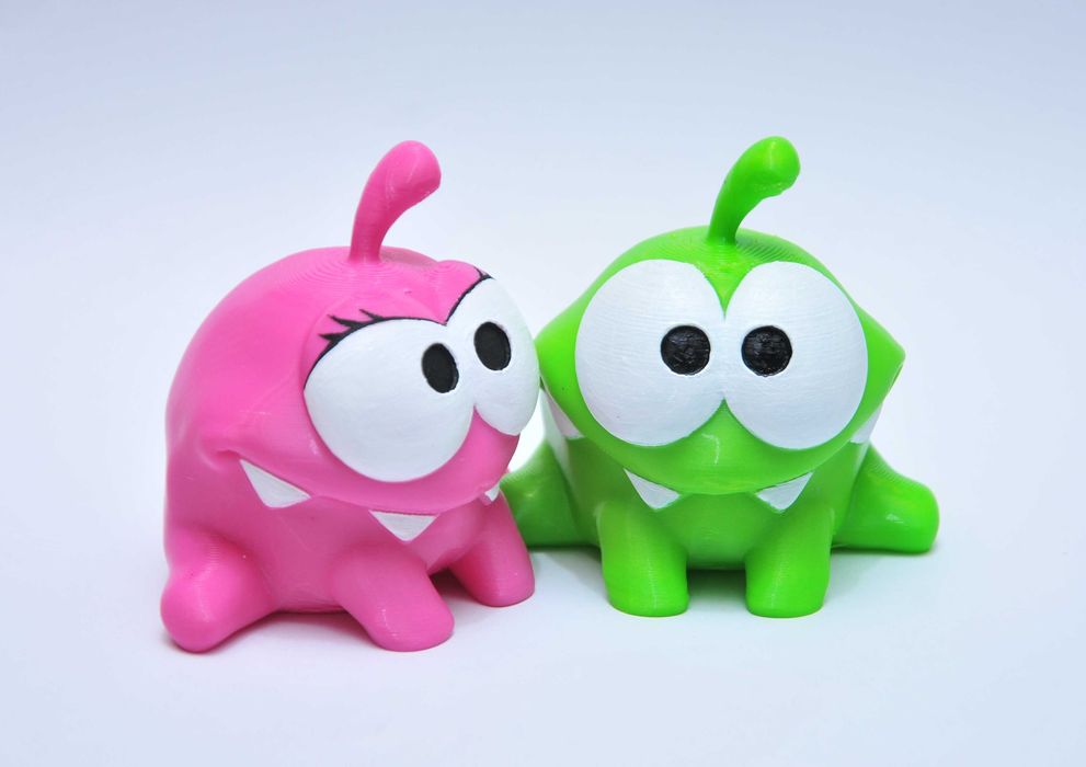 Набор фигурок Ам Ням + Ам Няша парой 2шт Om Nom Cut the Rope