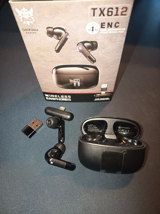 Auriculares gaming ONIKUMA TX612 sem fios, 2,4 GHz e Bluetooth